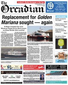 In this week’s The Orcadian