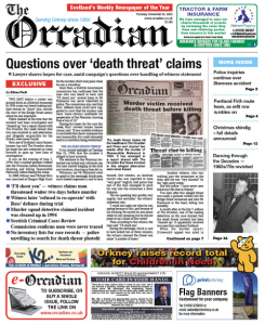 In this week’s The Orcadian