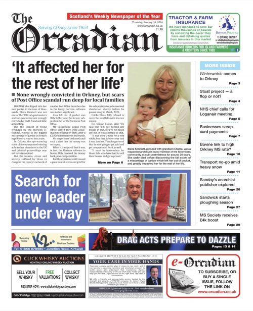 In this weeks The Orcadian