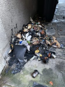 Bin fire and fly tipping trouble Kirkwall business owner