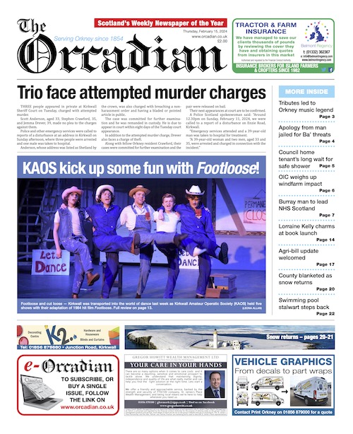 In this week’s The Orcadian