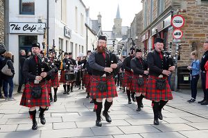 Stromness set to hear skirl of the pipes in mass band parade