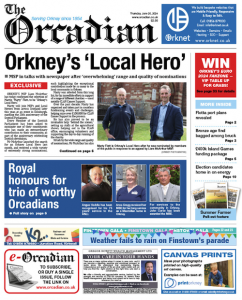 In this week’s The Orcadian