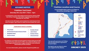 Orkney Island Games 2025 – Advance Notice Triathalon Test Event