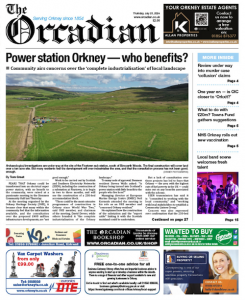 In this week’s The Orcadian