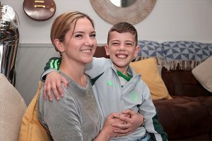 Beaming Cassie cannot contain delight after nine months with no voice ends