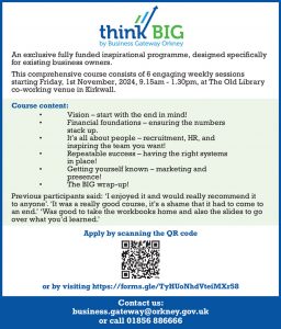 Think BIG by Business Gateway Orkney
