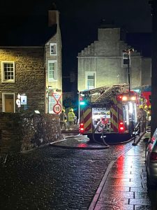 Residents evacuated amid Stromness shed fire