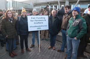 Orkney farmers join Scottish colleagues to call for fair funding at rally at Holyrood