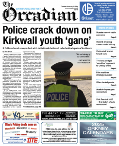 In this week’s The Orcadian