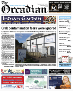 In this week’s The Orcadian