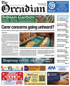 In this week’s The Orcadian