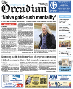 In this week’s The Orcadian