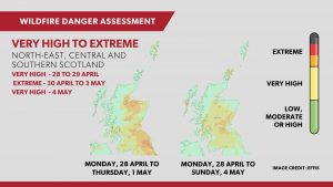 Wildfire warning issued amid warm dry forecast