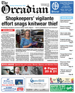 In this week’s The Orcadian