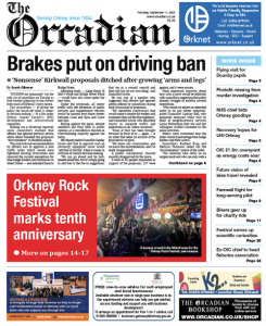 In this week’s The Orcadian
