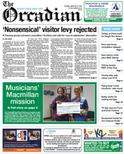 In this week’s The Orcadian