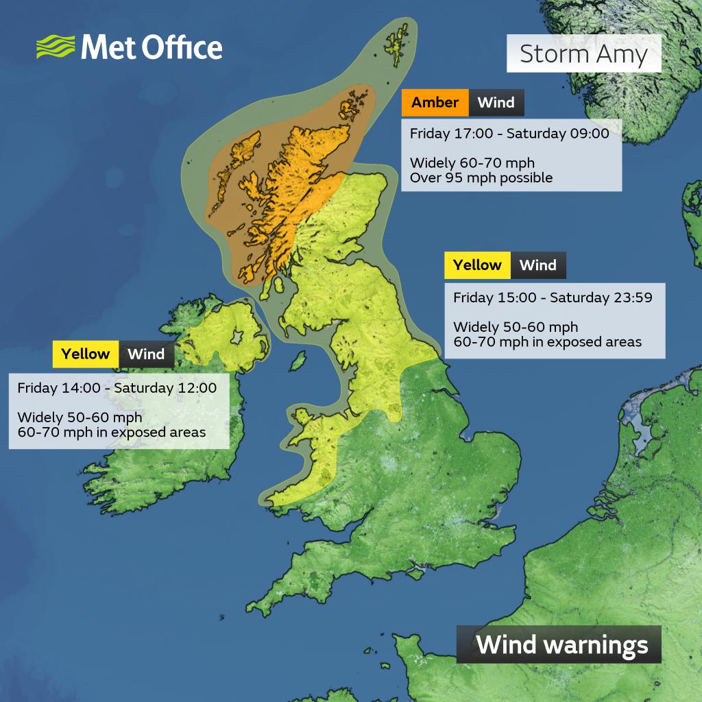 Widespread transport cancellations as Orkney braces for Storm Amy