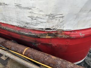 Pentalina undergoing repair work after ‘unforeseen incident’