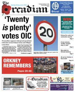 In this week’s The Orcadian