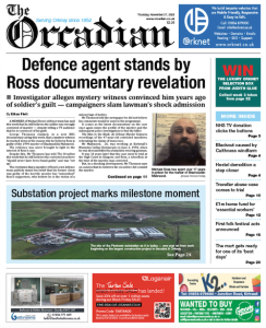 In this week’s The Orcadian