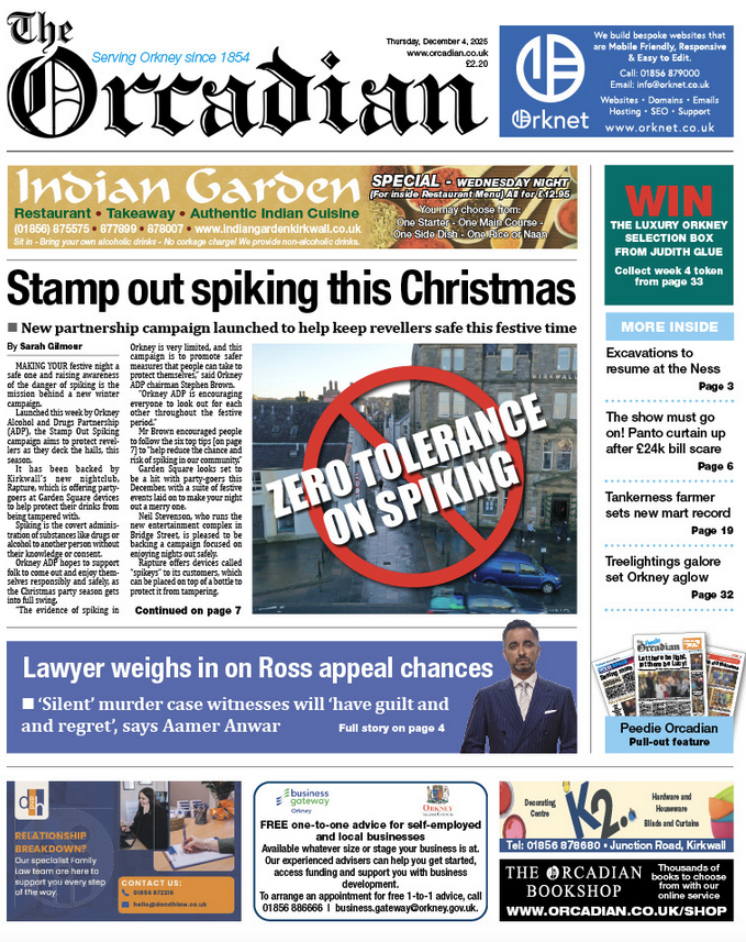 In this week’s The Orcadian