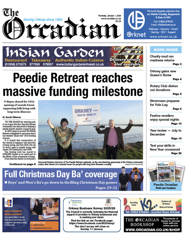 In this week’s The Orcadian