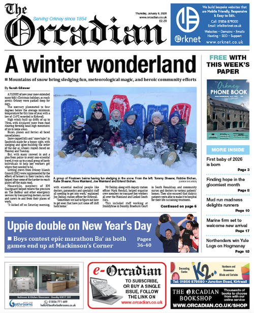 In this week’s The Orcadian