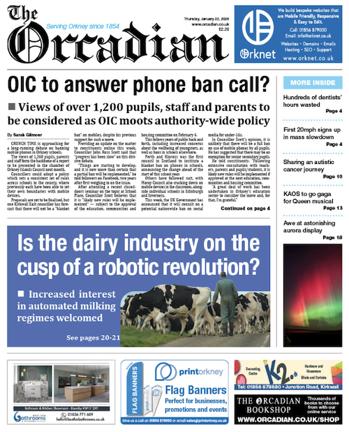 In this week’s The Orcadian