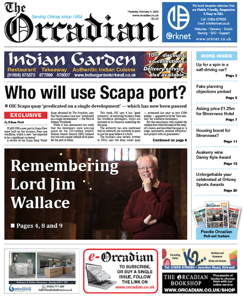 In this week’s The Orcadian