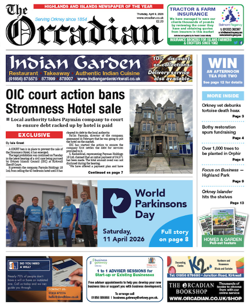 In this week’s The Orcadian