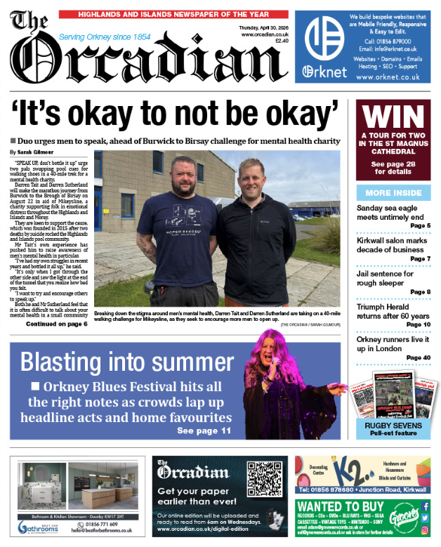 In this week’s The Orcadian
