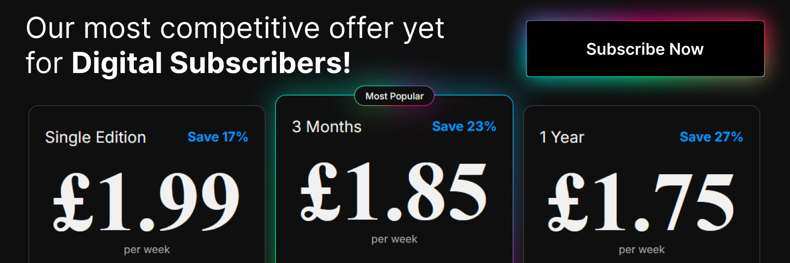 Digital Subscribers Pricing Promotion