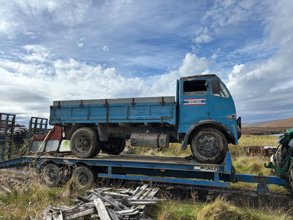 Historic Orkney lorry roars into life for first time in 51 years
