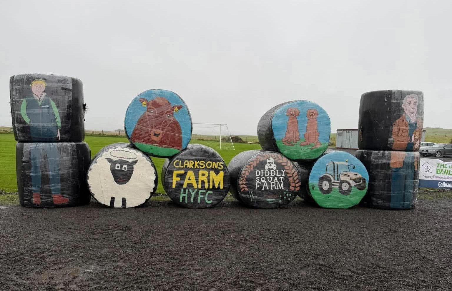 Young farmers enjoy national success with TV-inspired bale art