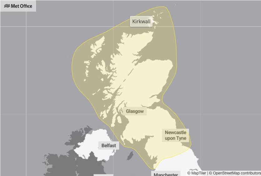 Storm Boelo set to blow 77mph gusts through Northern Isles